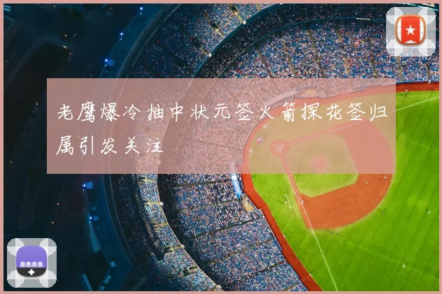 老鹰爆冷抽中状元签火箭探花签归属引发关注